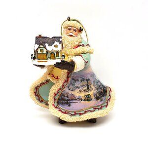 2003 Thomas Kinkade Old World Santa Christmas Ornament Ashton Drake St Nicholas